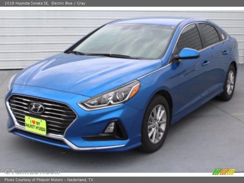 Electric Blue / Gray 2018 Hyundai Sonata SE