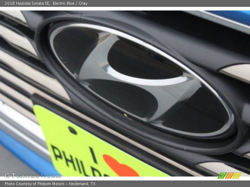 Electric Blue / Gray 2018 Hyundai Sonata SE