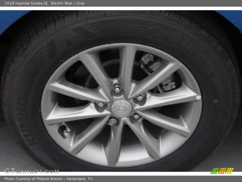 Electric Blue / Gray 2018 Hyundai Sonata SE