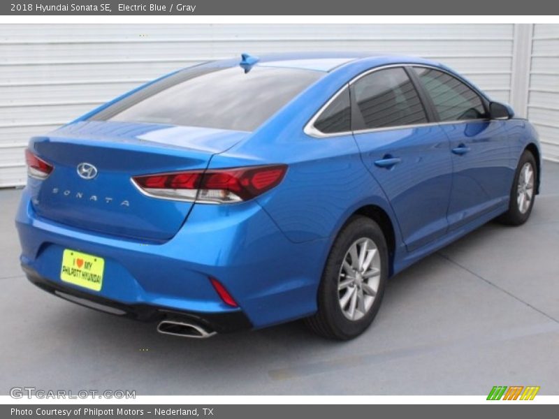 Electric Blue / Gray 2018 Hyundai Sonata SE