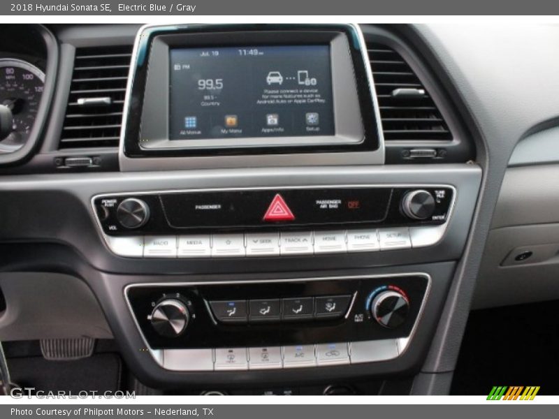 Electric Blue / Gray 2018 Hyundai Sonata SE