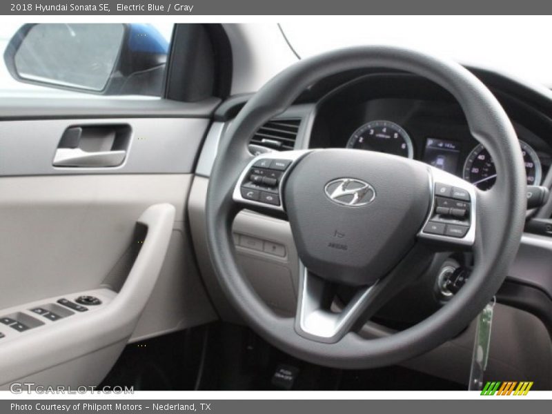 Electric Blue / Gray 2018 Hyundai Sonata SE