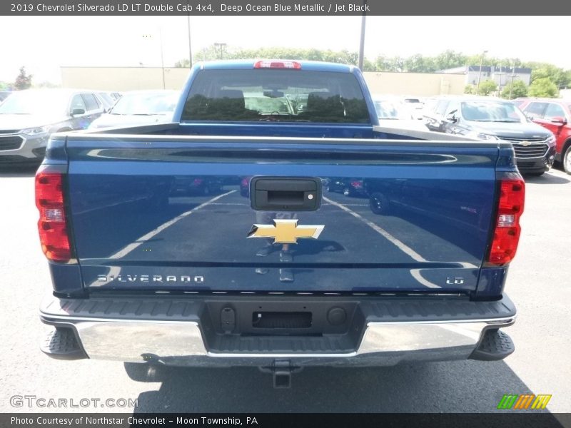 Deep Ocean Blue Metallic / Jet Black 2019 Chevrolet Silverado LD LT Double Cab 4x4