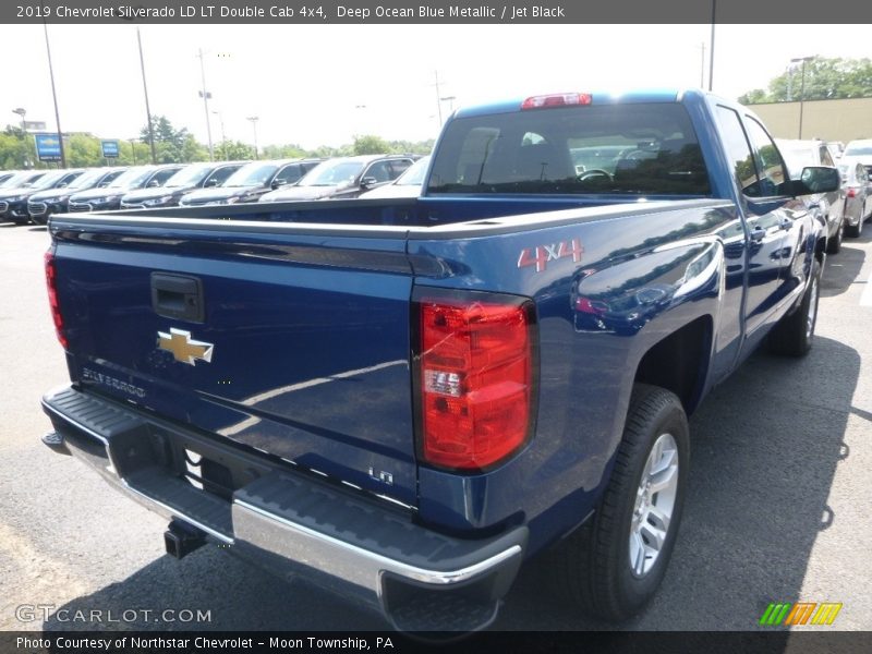 Deep Ocean Blue Metallic / Jet Black 2019 Chevrolet Silverado LD LT Double Cab 4x4