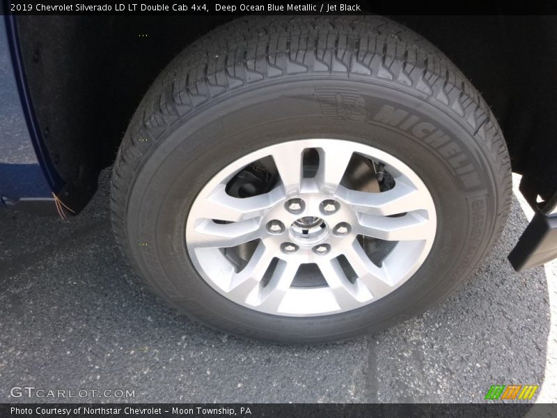 Deep Ocean Blue Metallic / Jet Black 2019 Chevrolet Silverado LD LT Double Cab 4x4