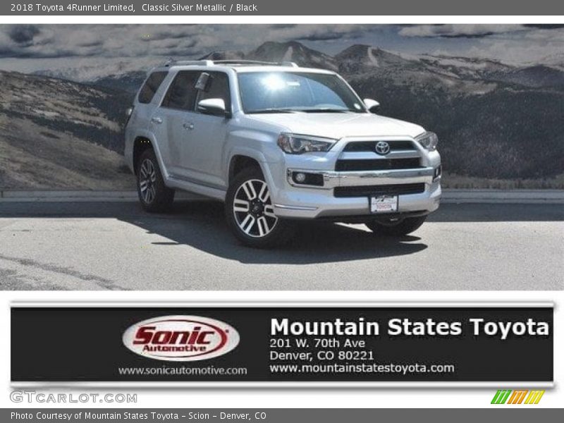 Classic Silver Metallic / Black 2018 Toyota 4Runner Limited