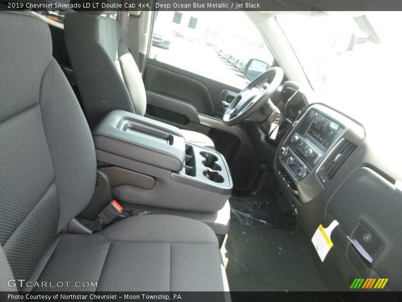 Deep Ocean Blue Metallic / Jet Black 2019 Chevrolet Silverado LD LT Double Cab 4x4