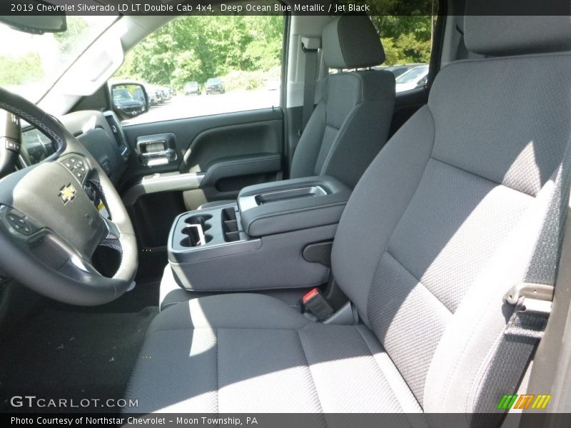 Deep Ocean Blue Metallic / Jet Black 2019 Chevrolet Silverado LD LT Double Cab 4x4