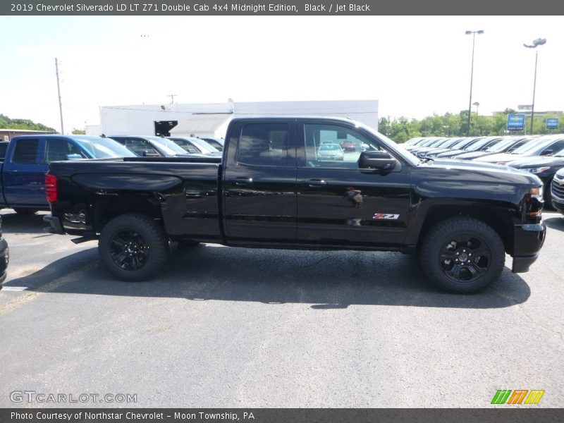 Black / Jet Black 2019 Chevrolet Silverado LD LT Z71 Double Cab 4x4 Midnight Edition