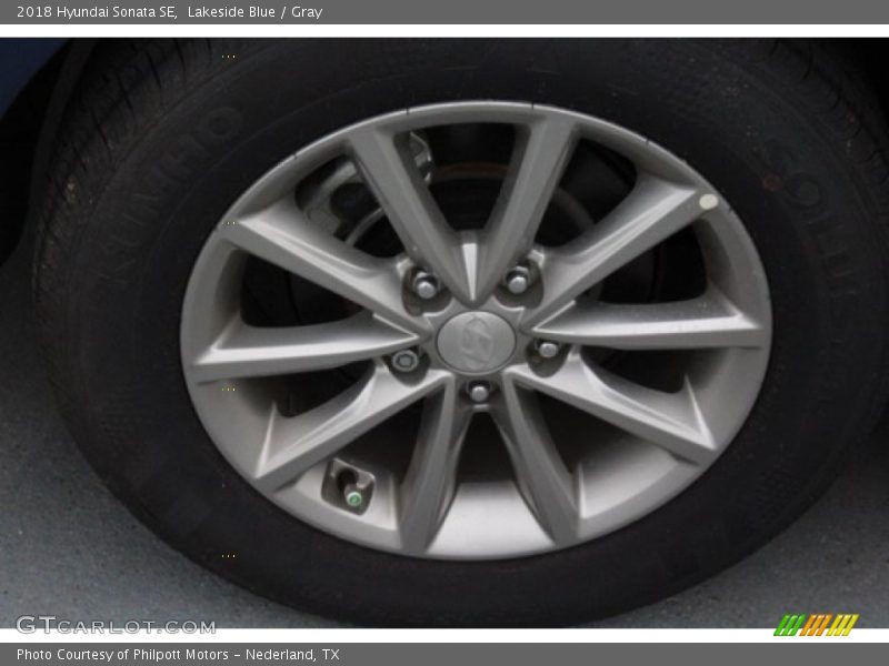 Lakeside Blue / Gray 2018 Hyundai Sonata SE