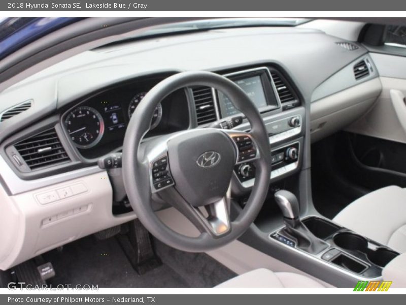 Lakeside Blue / Gray 2018 Hyundai Sonata SE