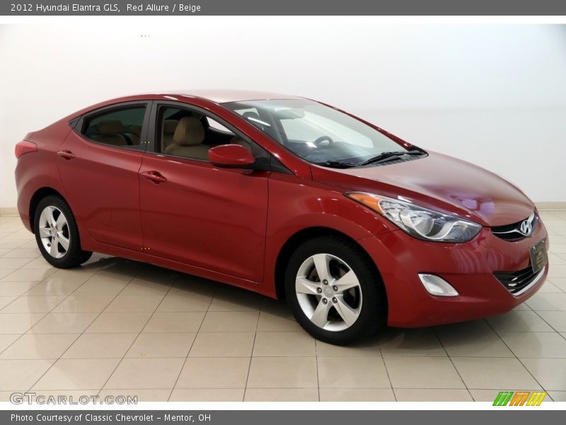 Red Allure / Beige 2012 Hyundai Elantra GLS