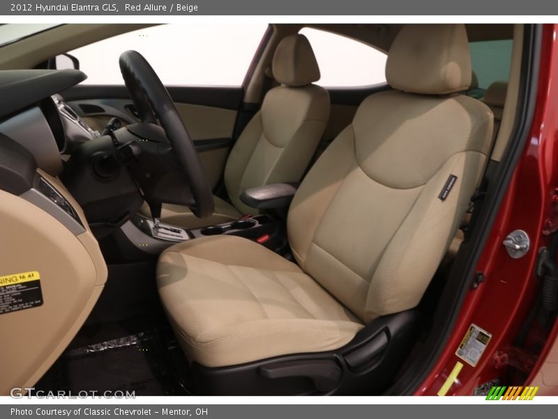 Red Allure / Beige 2012 Hyundai Elantra GLS