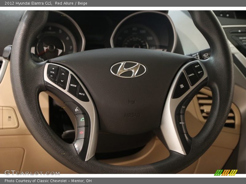 Red Allure / Beige 2012 Hyundai Elantra GLS