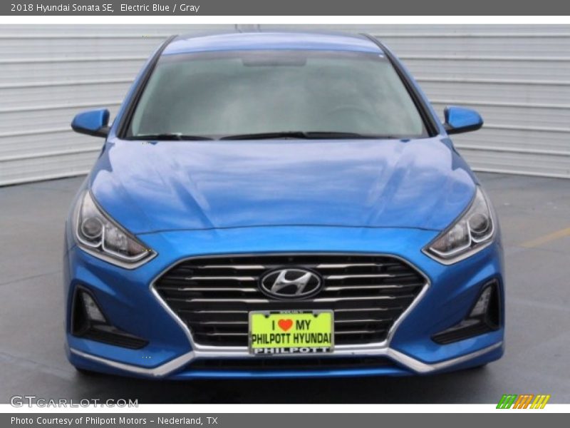 Electric Blue / Gray 2018 Hyundai Sonata SE