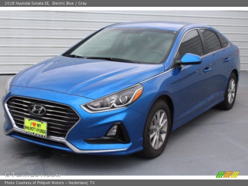 Electric Blue / Gray 2018 Hyundai Sonata SE