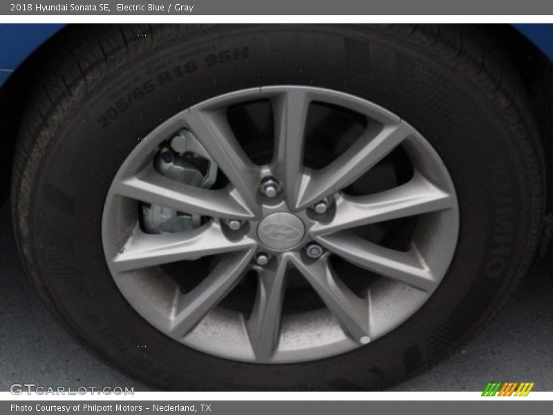 Electric Blue / Gray 2018 Hyundai Sonata SE