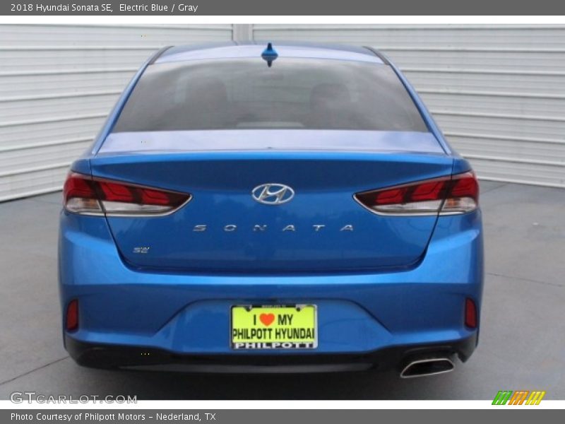Electric Blue / Gray 2018 Hyundai Sonata SE
