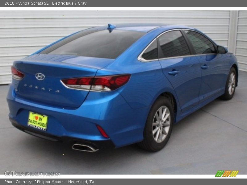 Electric Blue / Gray 2018 Hyundai Sonata SE