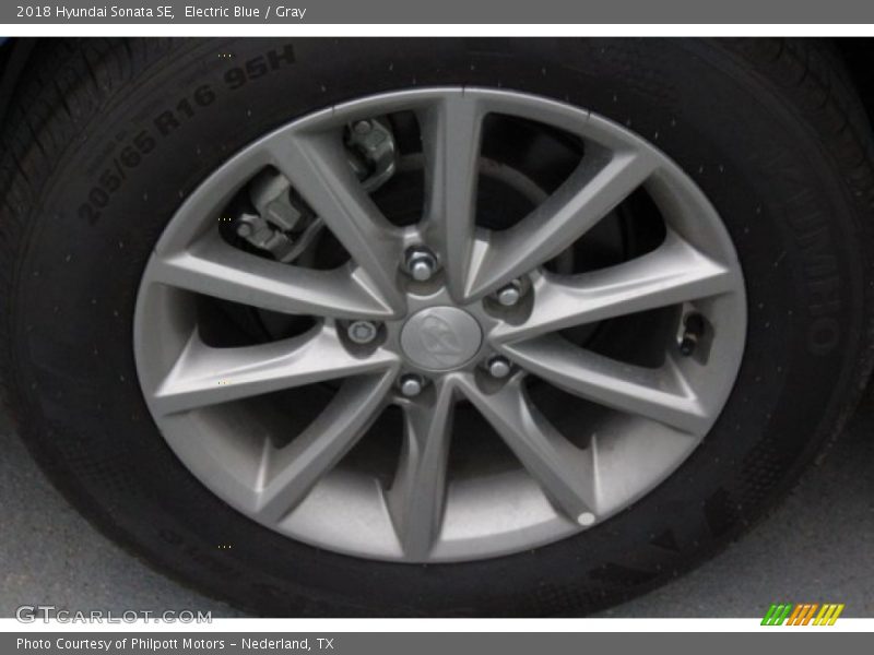 Electric Blue / Gray 2018 Hyundai Sonata SE