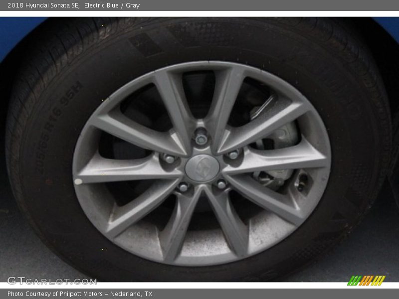 Electric Blue / Gray 2018 Hyundai Sonata SE
