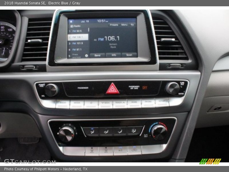 Electric Blue / Gray 2018 Hyundai Sonata SE