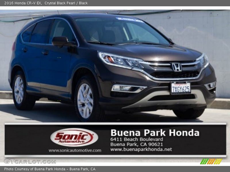 Crystal Black Pearl / Black 2016 Honda CR-V EX