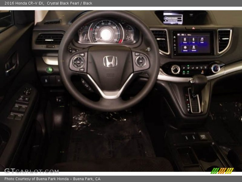 Crystal Black Pearl / Black 2016 Honda CR-V EX