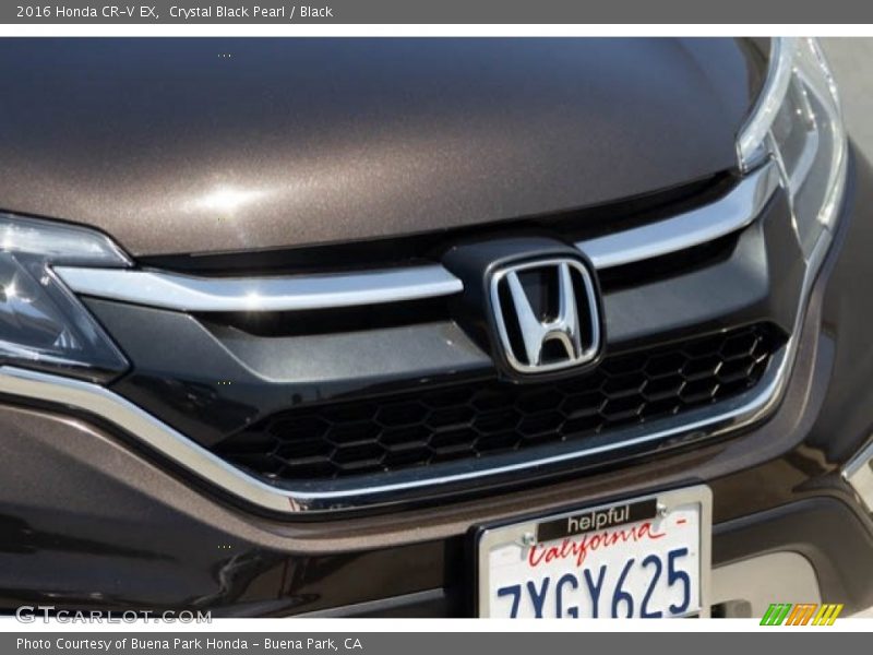 Crystal Black Pearl / Black 2016 Honda CR-V EX
