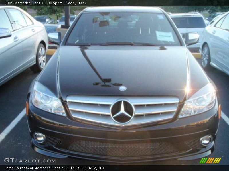 Black / Black 2009 Mercedes-Benz C 300 Sport