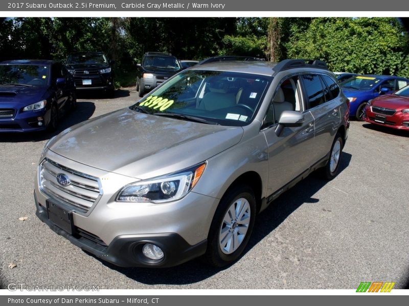 Carbide Gray Metallic / Warm Ivory 2017 Subaru Outback 2.5i Premium