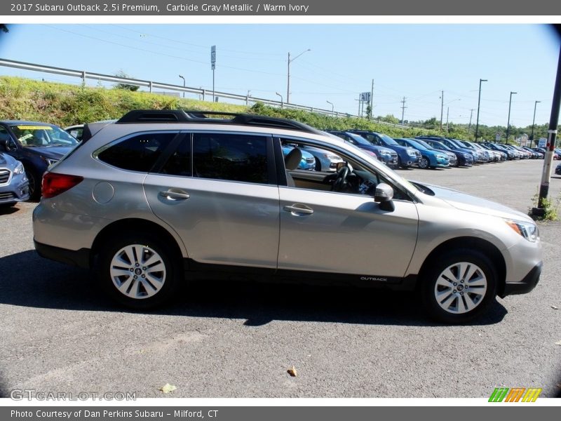Carbide Gray Metallic / Warm Ivory 2017 Subaru Outback 2.5i Premium