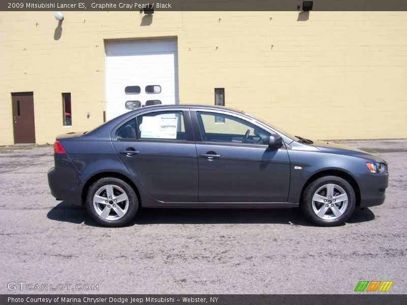 Graphite Gray Pearl / Black 2009 Mitsubishi Lancer ES