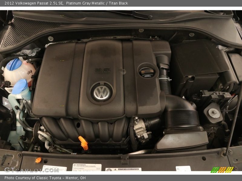 Platinum Gray Metallic / Titan Black 2012 Volkswagen Passat 2.5L SE