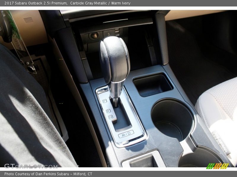 Carbide Gray Metallic / Warm Ivory 2017 Subaru Outback 2.5i Premium