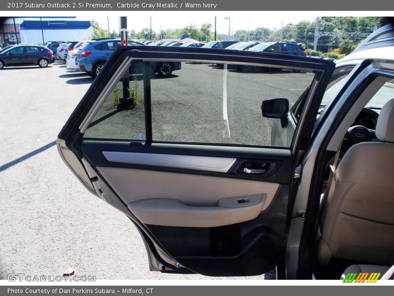 Carbide Gray Metallic / Warm Ivory 2017 Subaru Outback 2.5i Premium
