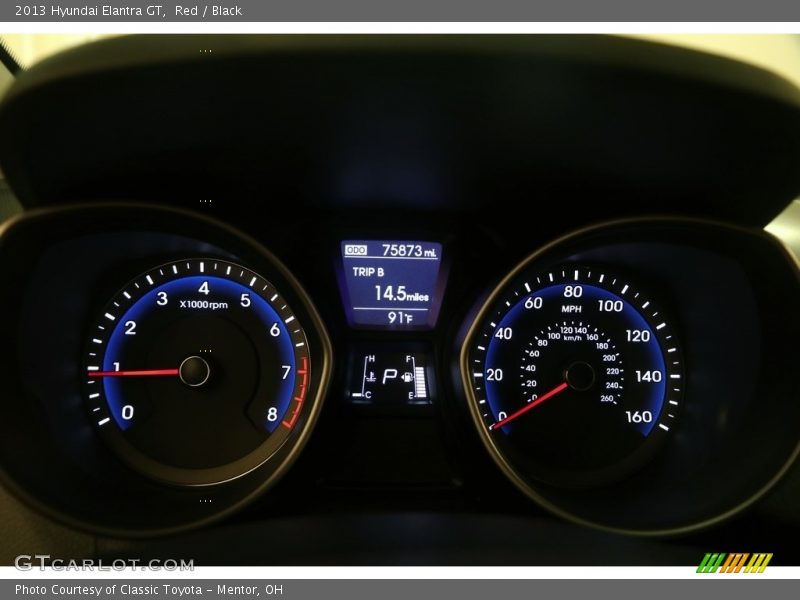 Red / Black 2013 Hyundai Elantra GT