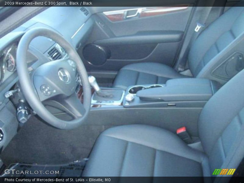 Black / Black 2009 Mercedes-Benz C 300 Sport
