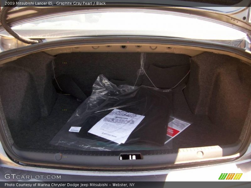 Graphite Gray Pearl / Black 2009 Mitsubishi Lancer ES