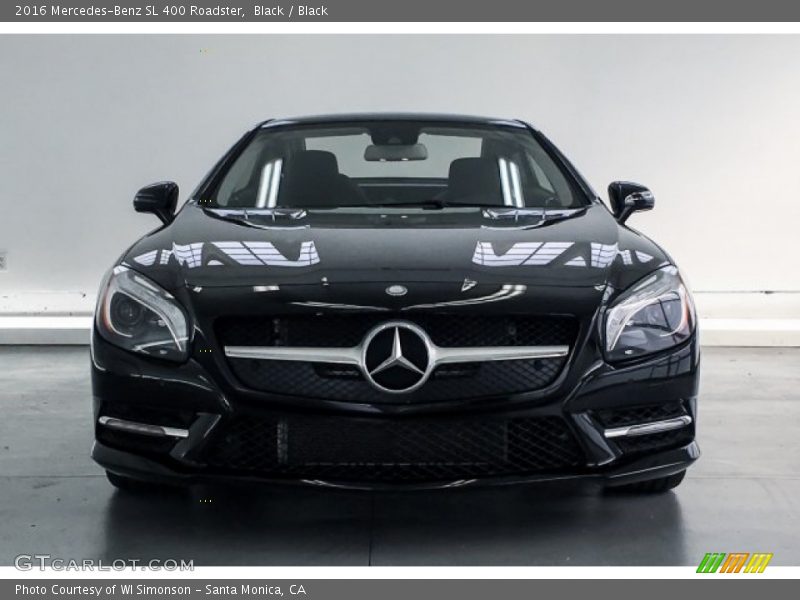 Black / Black 2016 Mercedes-Benz SL 400 Roadster