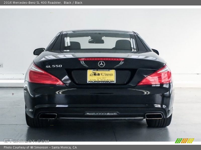 Black / Black 2016 Mercedes-Benz SL 400 Roadster