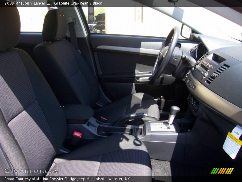 Graphite Gray Pearl / Black 2009 Mitsubishi Lancer ES