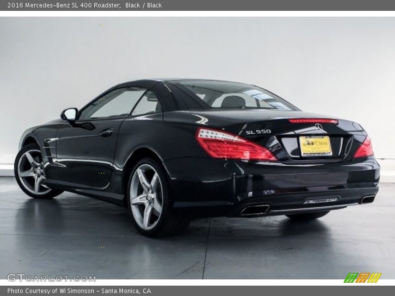 Black / Black 2016 Mercedes-Benz SL 400 Roadster