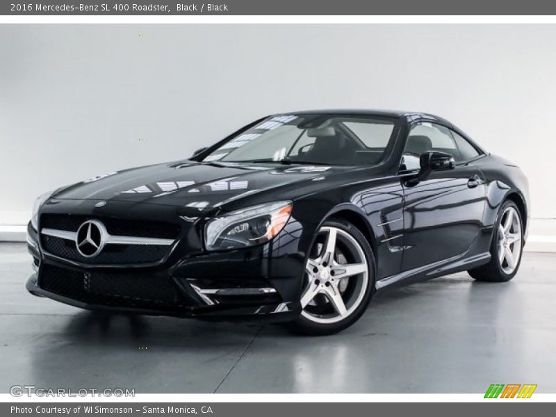 Black / Black 2016 Mercedes-Benz SL 400 Roadster