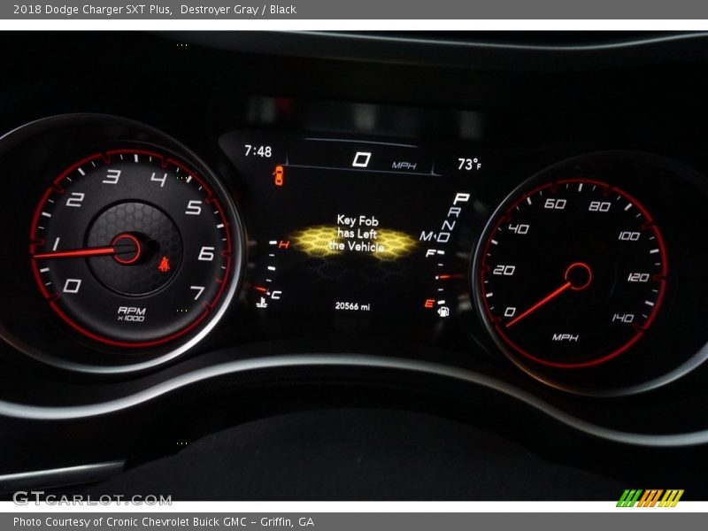 Destroyer Gray / Black 2018 Dodge Charger SXT Plus