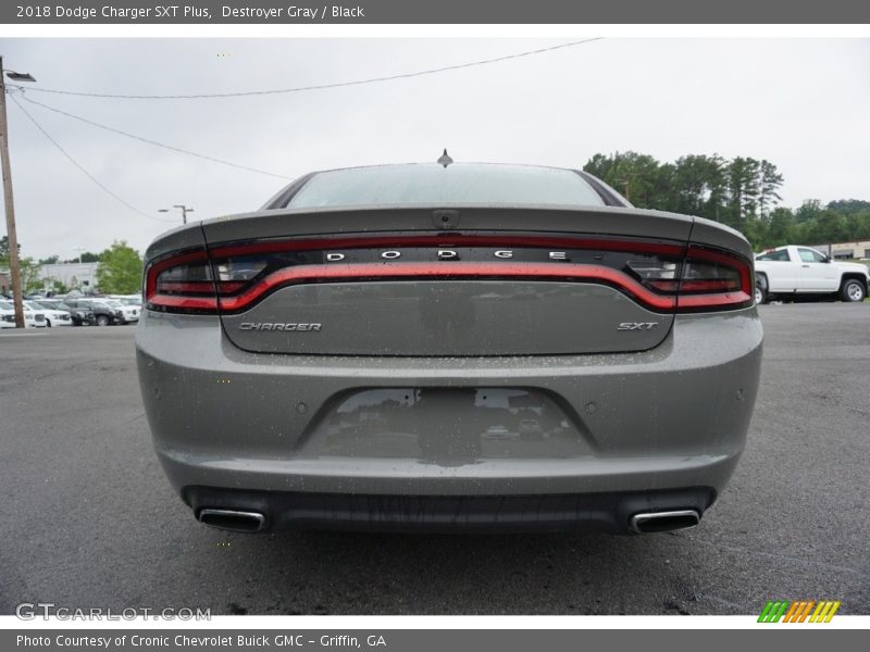 Destroyer Gray / Black 2018 Dodge Charger SXT Plus