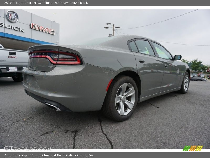 Destroyer Gray / Black 2018 Dodge Charger SXT Plus