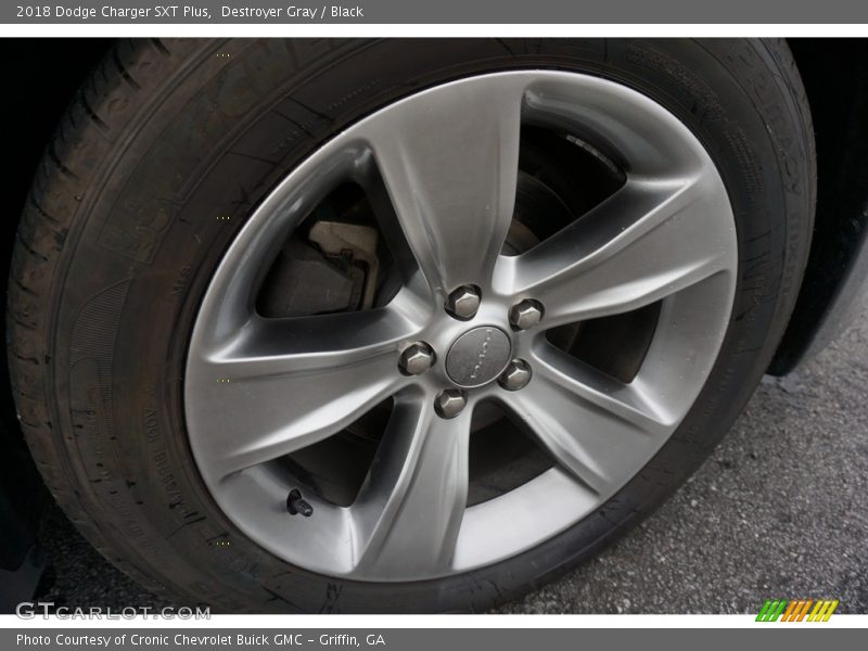 Destroyer Gray / Black 2018 Dodge Charger SXT Plus