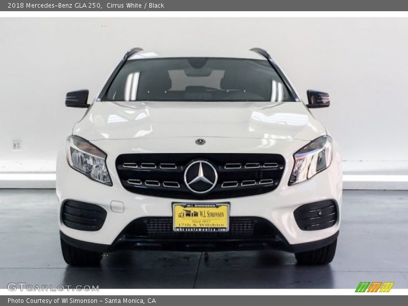 Cirrus White / Black 2018 Mercedes-Benz GLA 250