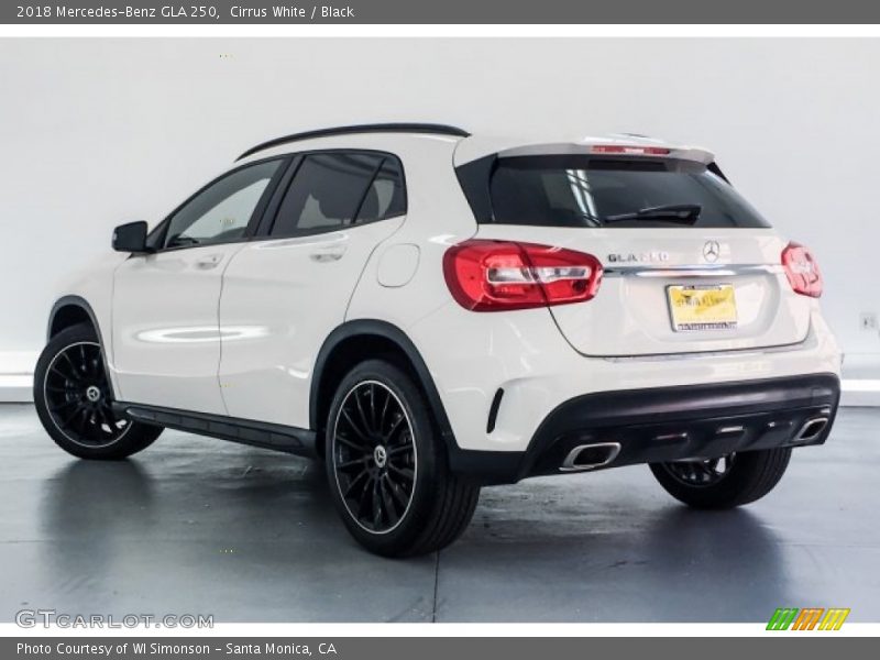 Cirrus White / Black 2018 Mercedes-Benz GLA 250